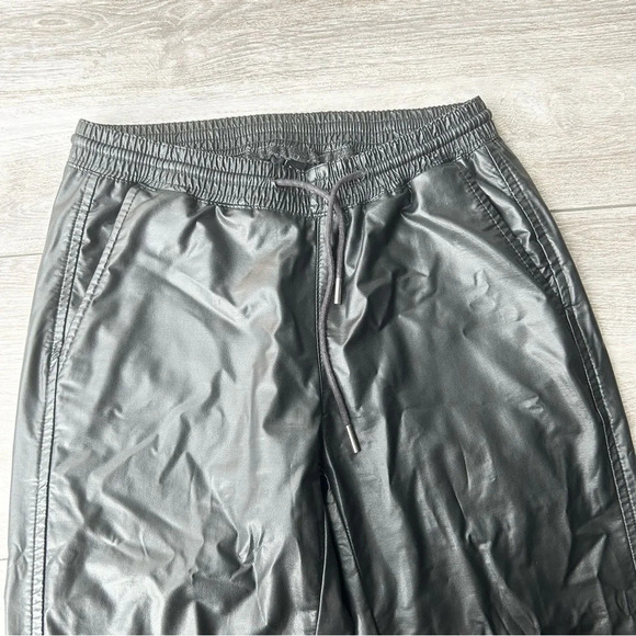 Zara  Faux Leather Relaxed Fit Jogger Pants - Picture 2 of 13